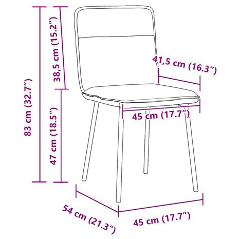 Eetkamerstoelen 2 st fluweel roze 9