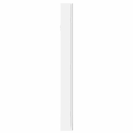 Sieradenkast met spiegel en LED wandgemonteerd wit 5