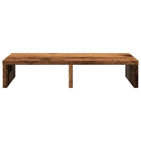 Monitorstandaard 50x27x10 cm bewerkt hout oud houtkleurig 4