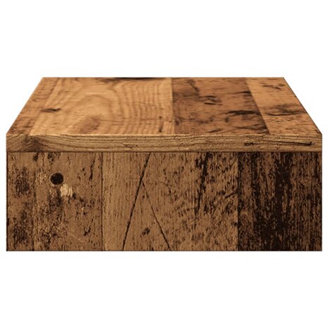 Monitorstandaard 50x27x10 cm bewerkt hout oud houtkleurig 5