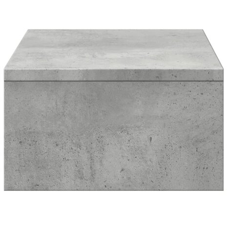 Monitorstandaard met lades 50x27x15 cm bewerkt hout betongrijs 6