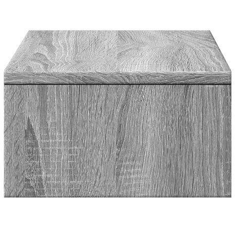 Monitorstandaard met lades 50x27x15 cm hout grijs sonoma eiken 6