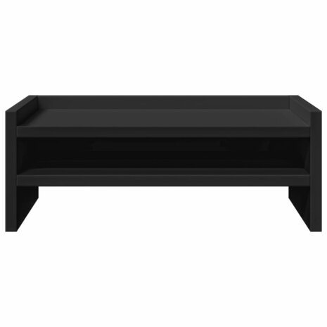 Monitorstandaard 42x24x16 cm bewerkt hout zwart 4