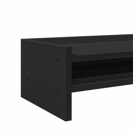 Monitorstandaard 42x24x16 cm bewerkt hout zwart 7