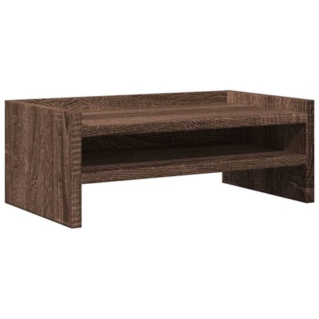 Monitorstandaard 42x24x16 cm bewerkt hout bruin eikenkleurig 2