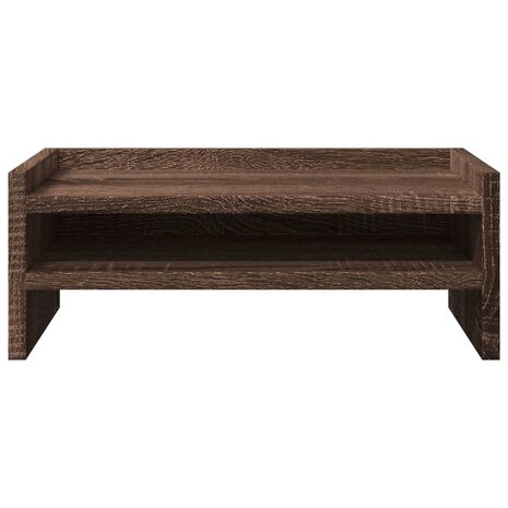 Monitorstandaard 42x24x16 cm bewerkt hout bruin eikenkleurig 4