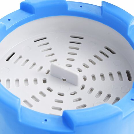 Splasher pool met hangende skimmer en pomp 350x90 cm grijs 7