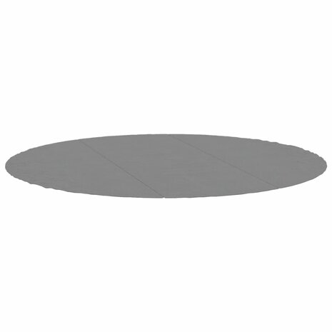 Zwembadgrondzeil Ø396 cm polyester geotextiel lichtgrijs 3