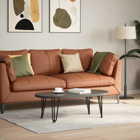 Haarspeld tafelpoten 4 st 30 cm massief staal zwart 1