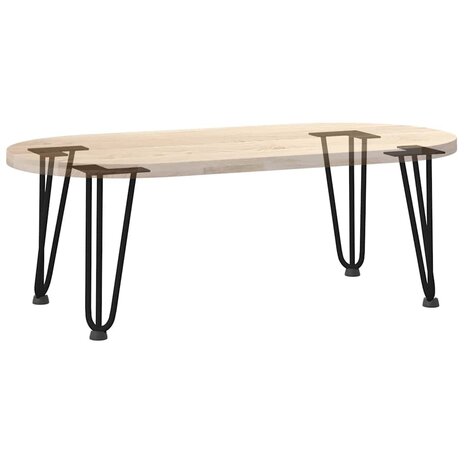 Haarspeld tafelpoten 4 st 30 cm massief staal zwart 8