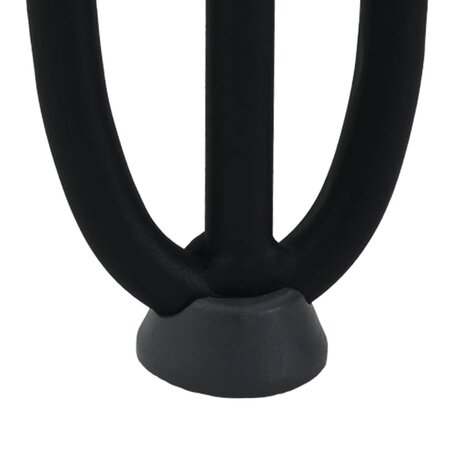 Haarspeld tafelpoten 4 st 30 cm massief staal zwart 9