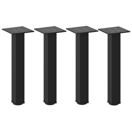 Salontafelpoten 4 st 30-32 cm staal zwart 2