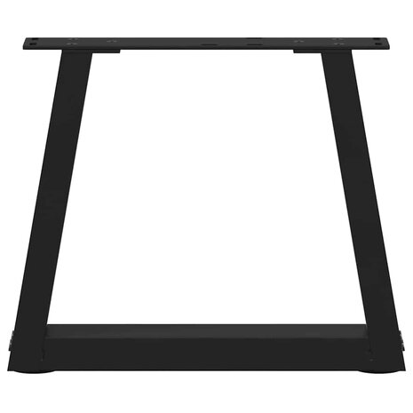Eettafelpoten 2 st V-vormig 40x(30-31,3) cm staal zwart 5