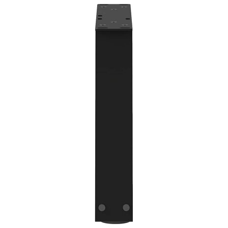 Eettafelpoten 2 st V-vormig 40x(30-31,3) cm staal zwart 6