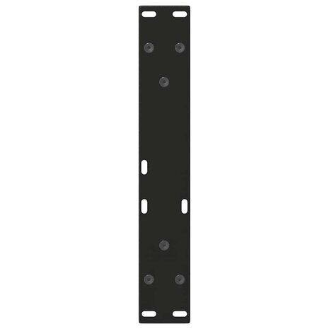Eettafelpoten 2 st V-vormig 40x(30-31,3) cm staal zwart 7