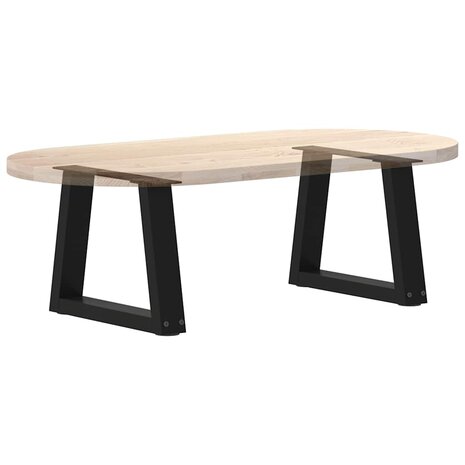 Eettafelpoten 2 st V-vormig 40x(30-31,3) cm staal zwart 8