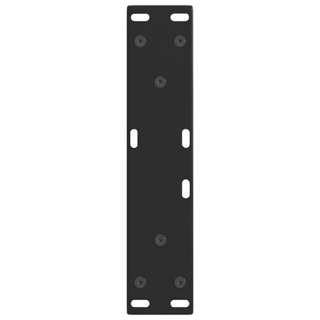 Eettafelpoten 2 st V-vormig 28x(42-43,3) cm staal zwart 7