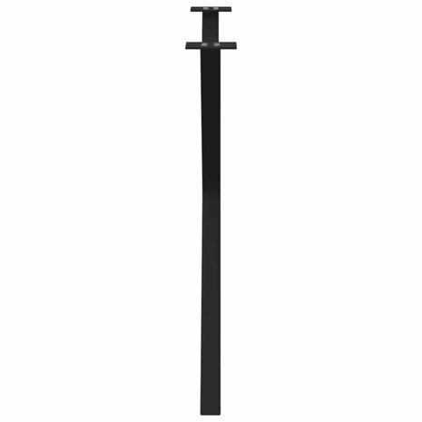Eettafelpoten 2 st X-vormig 90x(72-73) cm staal zwart 6