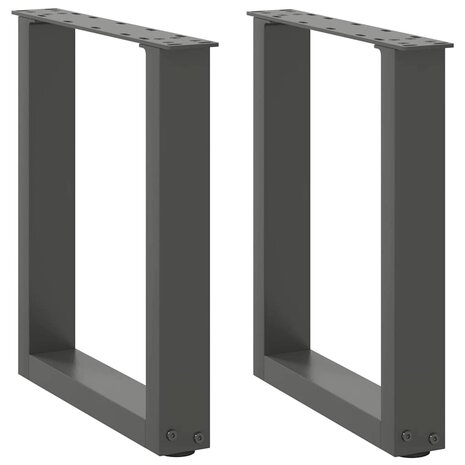 Salontafelpoten 2 st U-vormig 28x(42-43) cm staal antraciet 1