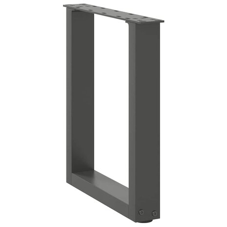 Salontafelpoten 2 st U-vormig 28x(42-43) cm staal antraciet 4