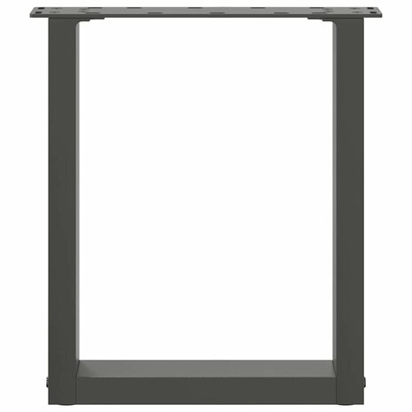 Salontafelpoten 2 st U-vormig 28x(42-43) cm staal antraciet 5
