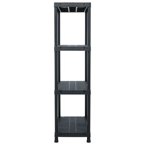 Opbergrek 100 kg 60x30x138 cm kunststof zwart 3