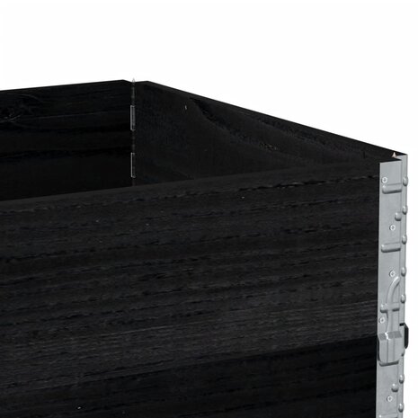 Palletopzetranden 3 st 80x60 cm massief grenenhout zwart 7