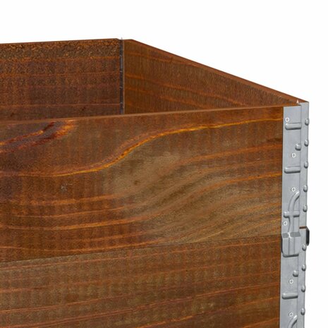 Palletopzetranden 3 st 120x80 cm massief grenenhout bruin 7