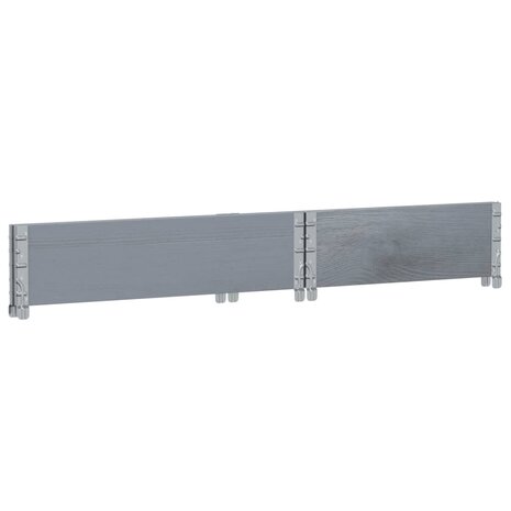 Palletopzetrand 80x60 cm massief grenenhout grijs 6