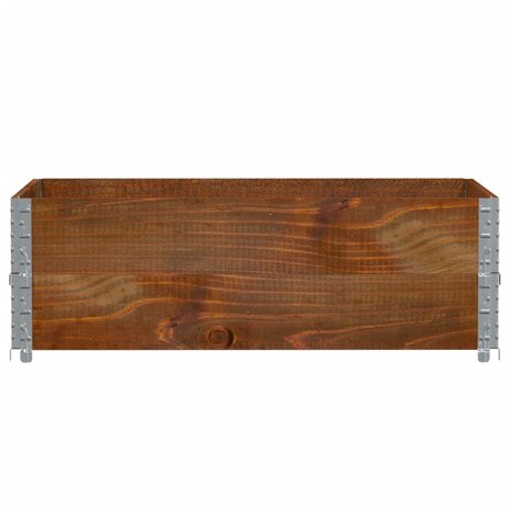Palletopzetranden 2 st 120x80 cm massief grenenhout bruin 3