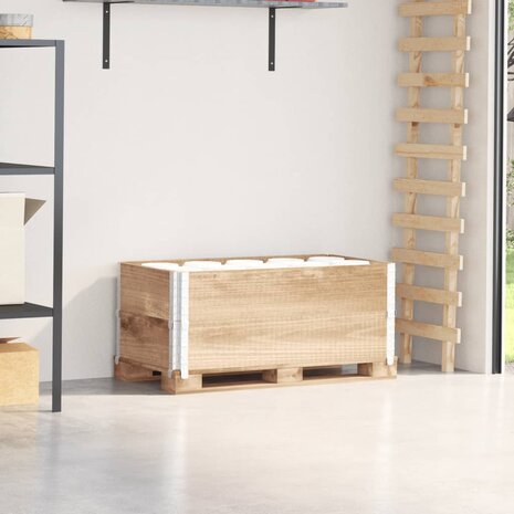Palletopzetranden 2 st 100x50 cm massief grenenhout 1