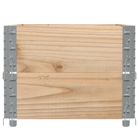 Palletopzetranden 2 st 100x50 cm massief grenenhout 4