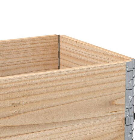 Palletopzetranden 2 st 100x50 cm massief grenenhout 7