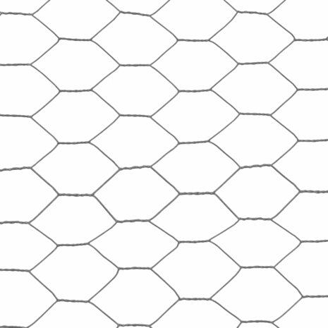 Kippengaas 25x1 m staal met PVC coating grijs 4