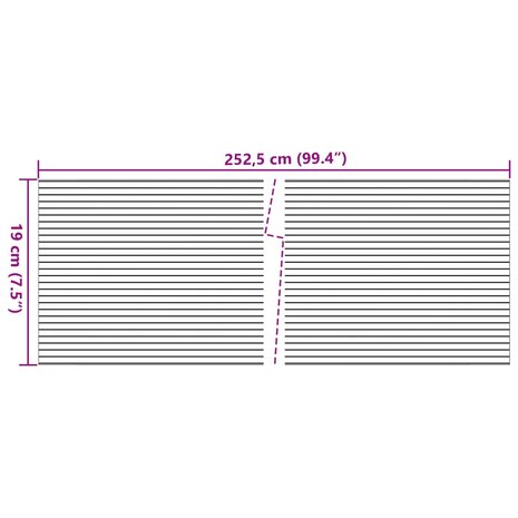 Tuinschermen 10 st 252,5x19 m PVC zwart 6