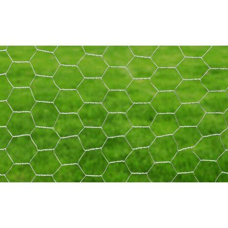 Kippengaas 25x0,5 m gegalvaniseerd staal zilverkleurig 3