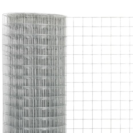 Kippengaas 25x0,5 m gegalvaniseerd staal zilverkleurig 3