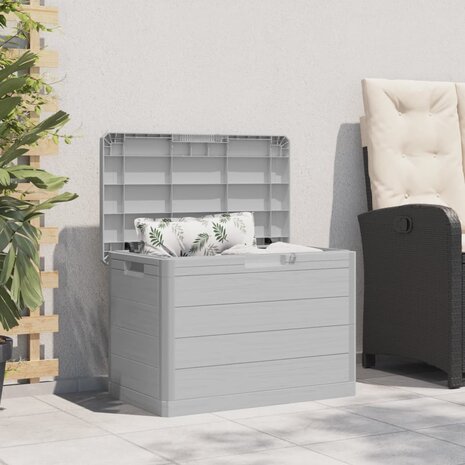 Kussenbox 77,5x44,5x53 cm polypropeen grijs 3