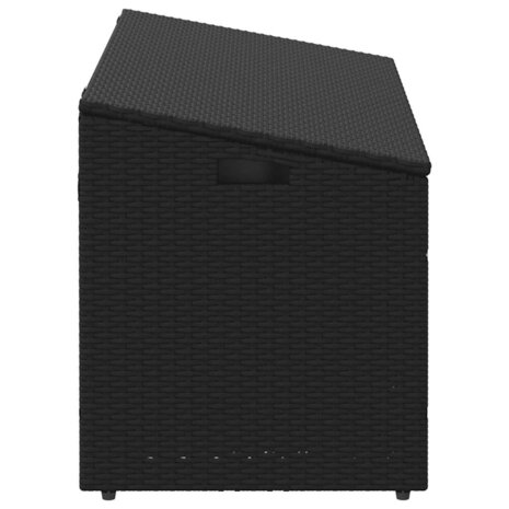 Tuinbox 110x50x58 cm poly rattan zwart 5