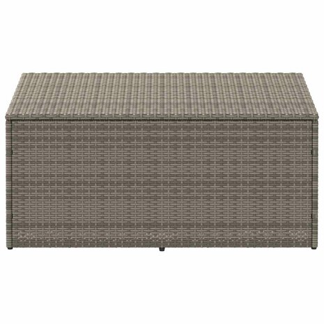 Tuinbox 110x50x58 cm poly rattan grijs 3
