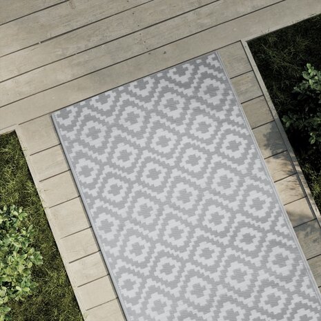 Buitenkleed ARAKIL 80x250 cm PP grijs 1