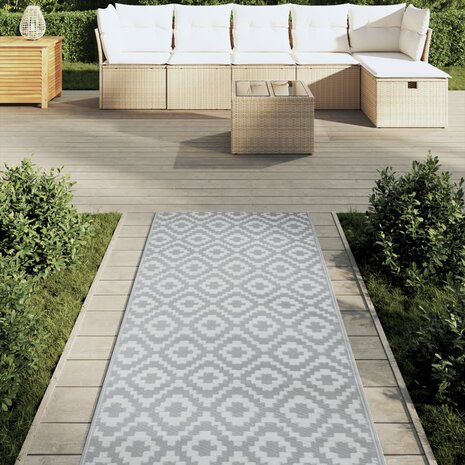 Buitenkleed ARAKIL 80x250 cm PP grijs 3