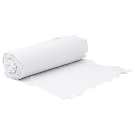 Geotextielmembraan 1x10 m polyestervezel wit 2