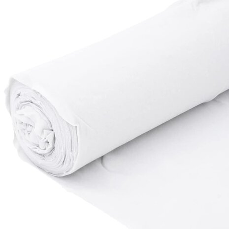Geotextielmembraan 1x10 m polyestervezel wit 8