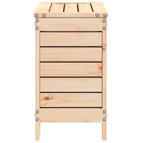 Tuinvoetenbank 62x31,5x52 cm massief grenenhout 5