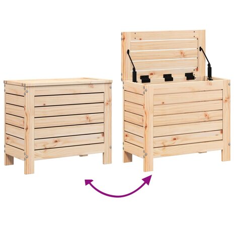 Tuinvoetenbank 62x31,5x52 cm massief grenenhout 7
