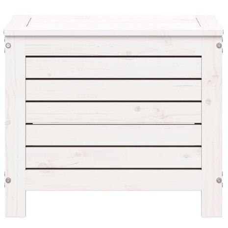 Tuinvoetenbank 62x31,5x52 cm massief grenenhout wit 4