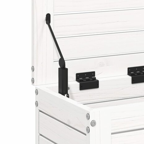 Tuinvoetenbank 62x31,5x52 cm massief grenenhout wit 8