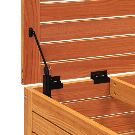 Tuinvoetenbank 62x63,5x32 cm massief grenenhout wasbruin 8