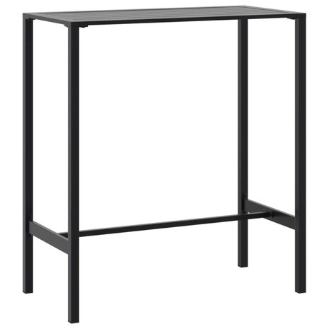 Bartafel 100x50x110 cm gepoedercoat staal zwart 2